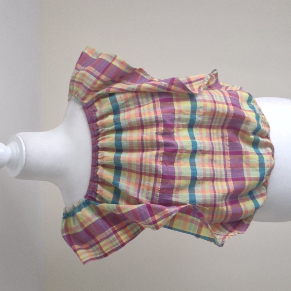 ThereAbouts ruffled top XL/18.5P Multi-colored